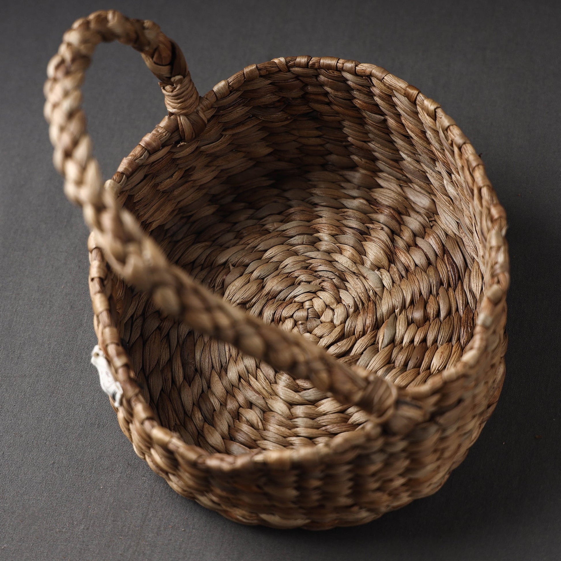Brown - Handcrafted Organic Water Hyacinth Essential Basket