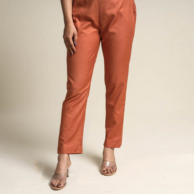 Brown - Plain Linen Cotton Co-Ord Set