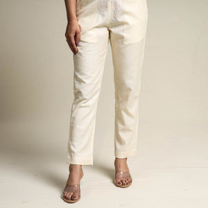 Beige - Plain Linen Cotton Co-Ord Set