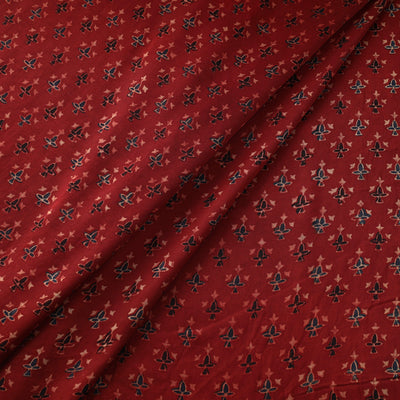 Modal Silk Ajrakh Print Fabric 20