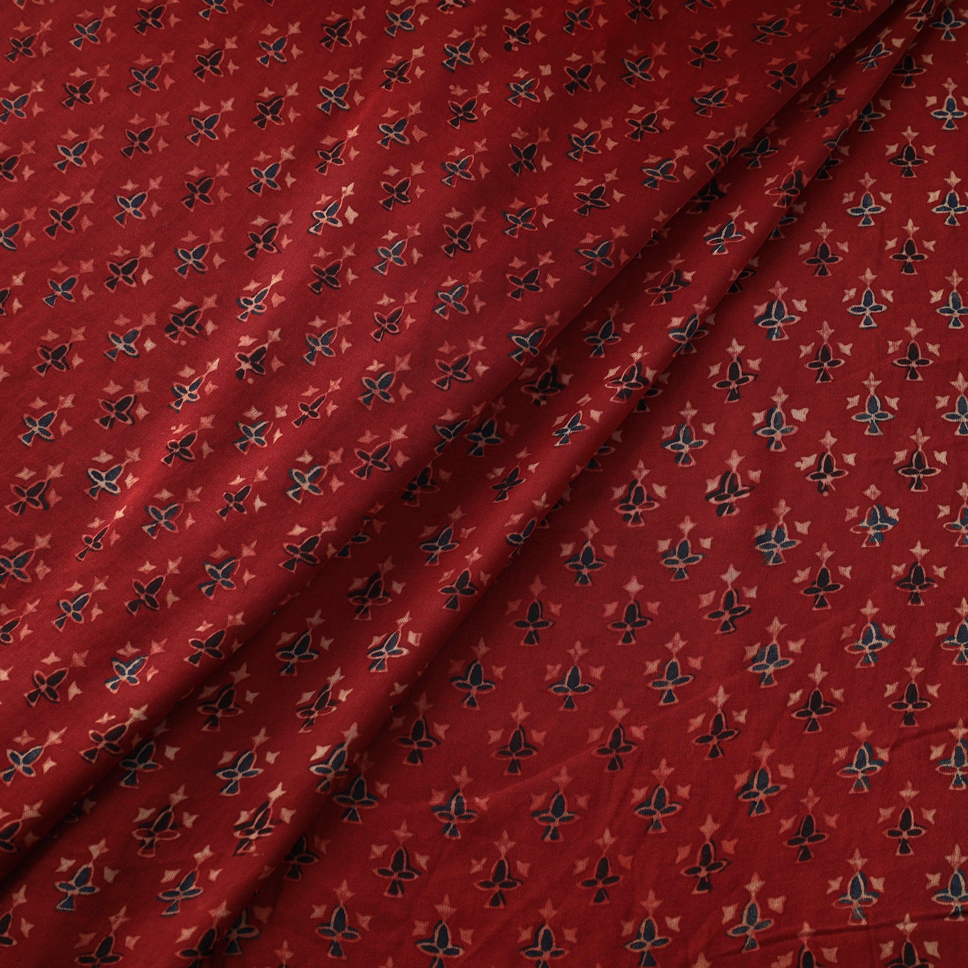 Modal Silk Ajrakh Print Fabric 20
