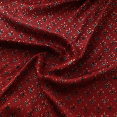 Modal Silk Ajrakh Print Fabric 20