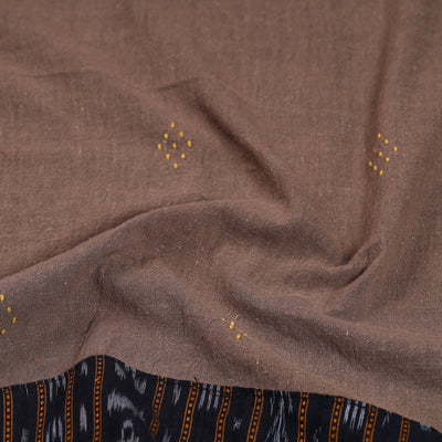 Brown - Organic Kala Cotton Handloom Blouse Piece 21