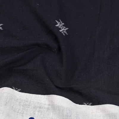 Black - Organic Kala Cotton Handloom Blouse Piece 36
