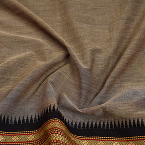 Brown - Dharwad Cotton Blouse Piece 40