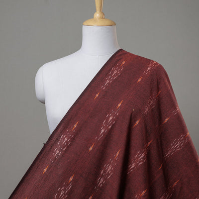 Brown - Pure Cotton Pochampally Ikat Fabric 05