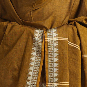 Brown - Pure Cotton Sambalpuri Ikat Dupatta 01