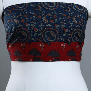 Blue - Block Printed Cotton Akola Blouse Piece 08
