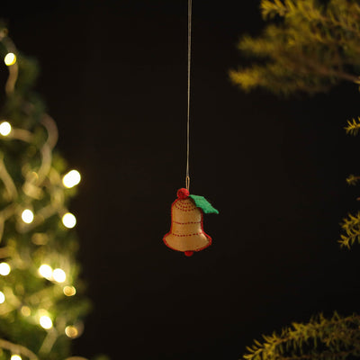Bell - Handmade Threadwork Stuffed Christmas Ornament 23