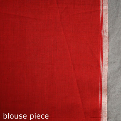 Brown - Pochampally Ikat Weave Handloom Cotton Saree