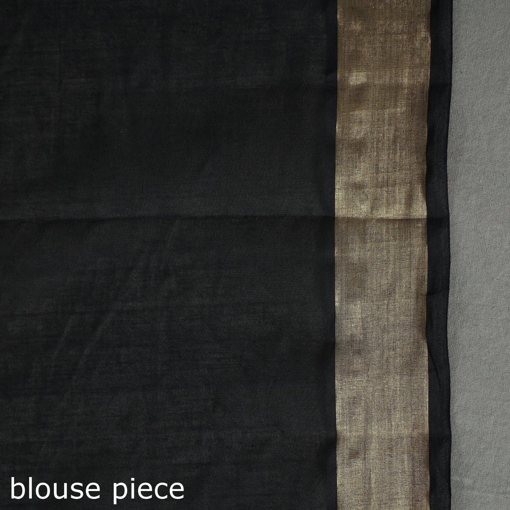 Black - Handspun Handloom Venkatgiri Full Zari Work Fine Cotton Saree 16