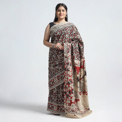Multicolor - Kalamkari Printed Silk Cotton Saree