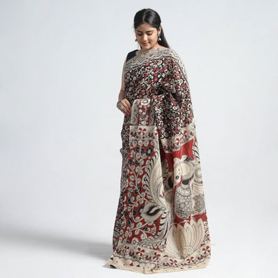 Multicolor - Kalamkari Printed Silk Cotton Saree