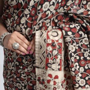 Multicolor - Kalamkari Printed Silk Cotton Saree