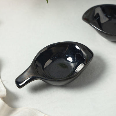 Black - Ceramic Dip Bowls (Set of 2)