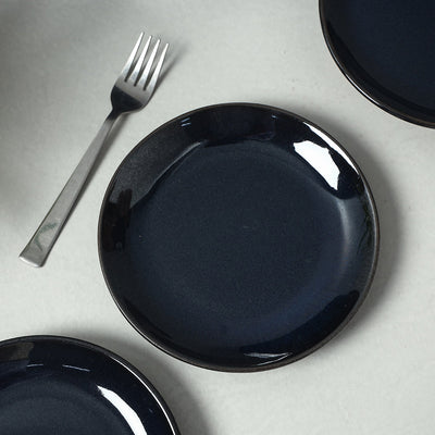 Blue - Ceramic Hand Glazed Plates (Set of 4)