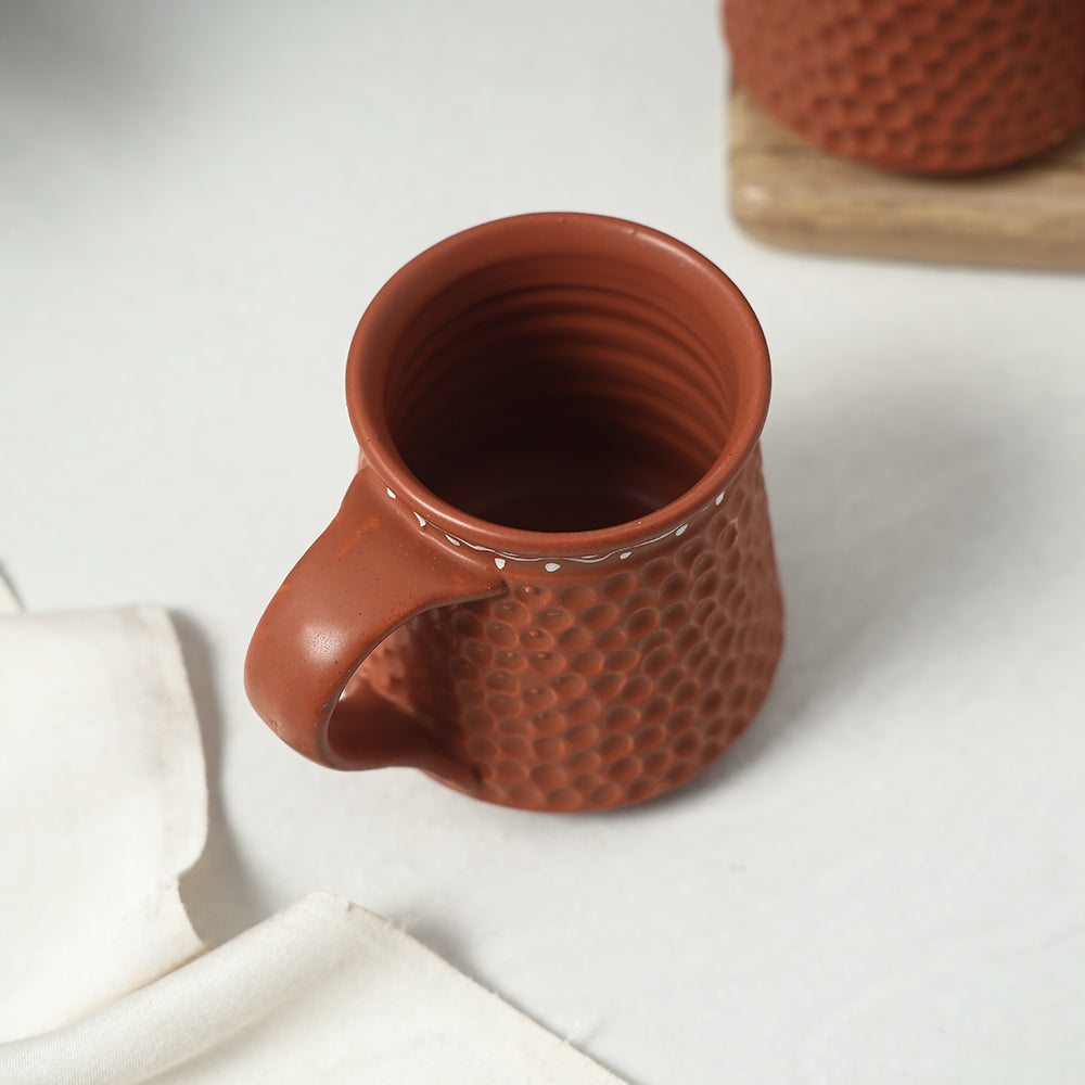 Brown - Ceramic Mugs (Set of 2, 300 ml)