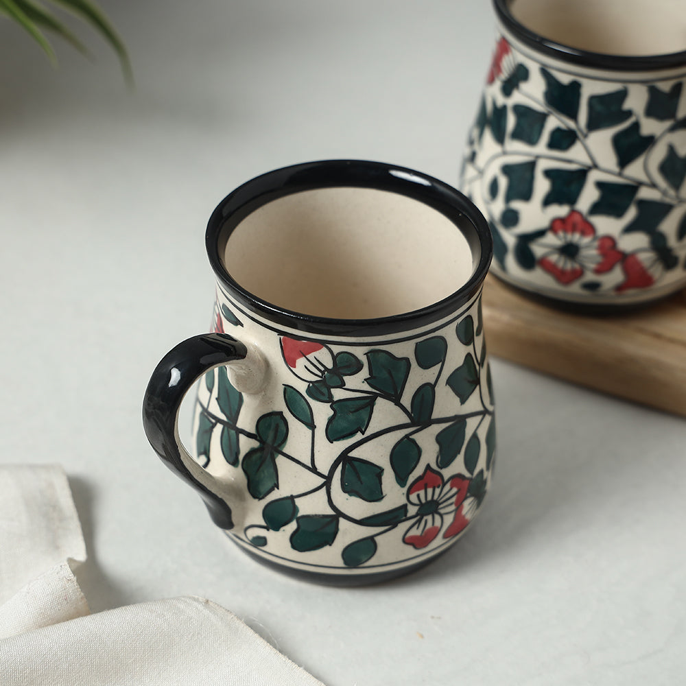 Beige - Ceramic Mugs (Set of 2, 350 ml)