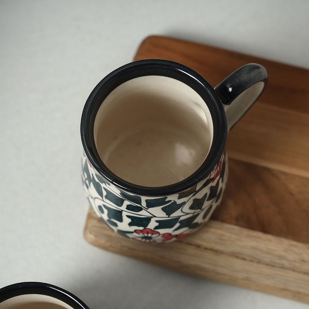 Beige - Ceramic Mugs (Set of 2, 350 ml)