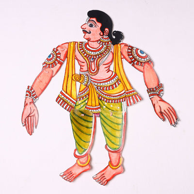 Bhima - Tholu Bommalata Leather Puppet (16 x 10 in)