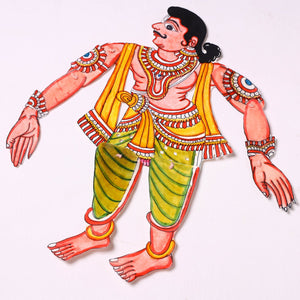 Bhima - Tholu Bommalata Leather Puppet (16 x 10 in)