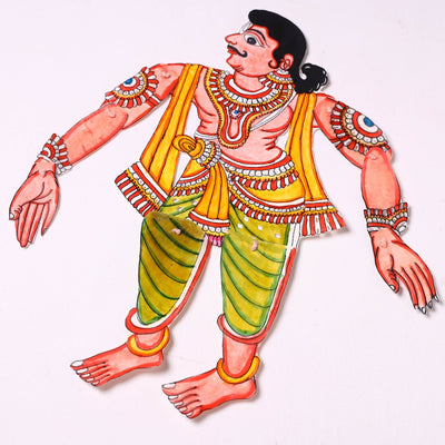 Bhima - Tholu Bommalata Leather Puppet (16 x 10 in)