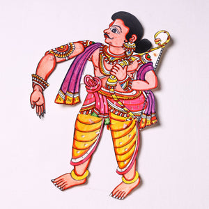 Arjuna - Tholu Bommalata Leather Puppet (14 x 10 in)