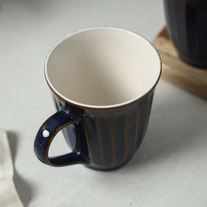 Blue - Ceramic Mugs (Set of 2, 300 ml)