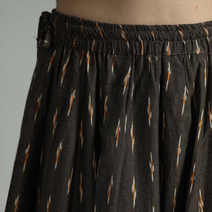 Brown - 24 Kali Cotton Pochampally Ikat Skirt 22