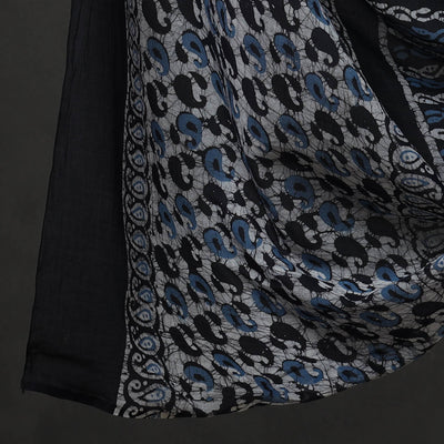 Blue - 3pc Cotton Kutch Batik Print Dress Material 07
