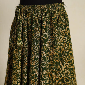 Green - 24 Kali Patchwork Batik Print Cotton Long Skirt 08