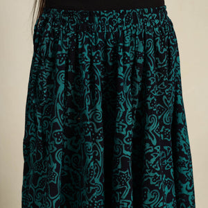 Green - 24 Kali Patchwork Batik Print Cotton Long Skirt 16