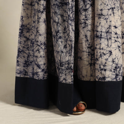 Beige - 24 Kali Patchwork Batik Print Cotton Long Skirt 17