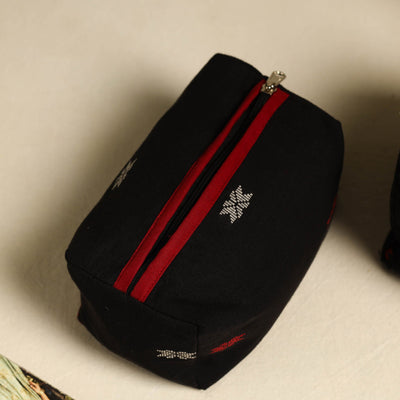 Black - Handmade Cotton Toiletry Bags (Set of 3) 04