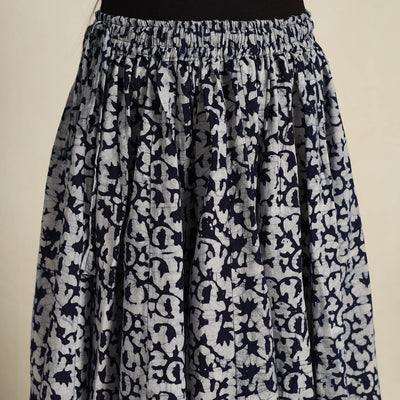 Blue - 24 Kali Patchwork Batik Print Cotton Long Skirt 18
