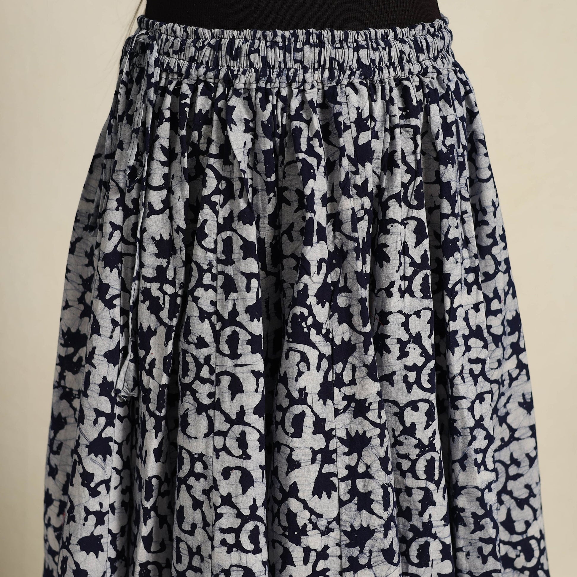 Blue - 24 Kali Patchwork Batik Print Cotton Long Skirt 18