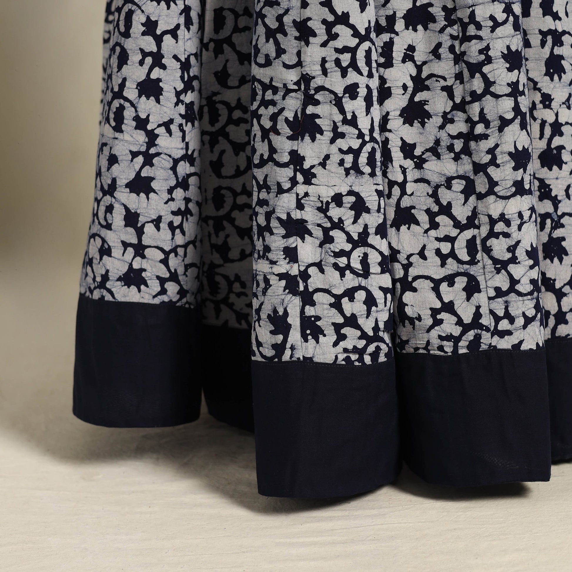 Blue - 24 Kali Patchwork Batik Print Cotton Long Skirt 18