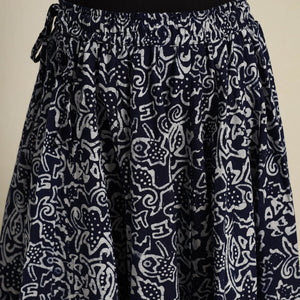 Blue - 24 Kali Patchwork Batik Print Cotton Long Skirt 20