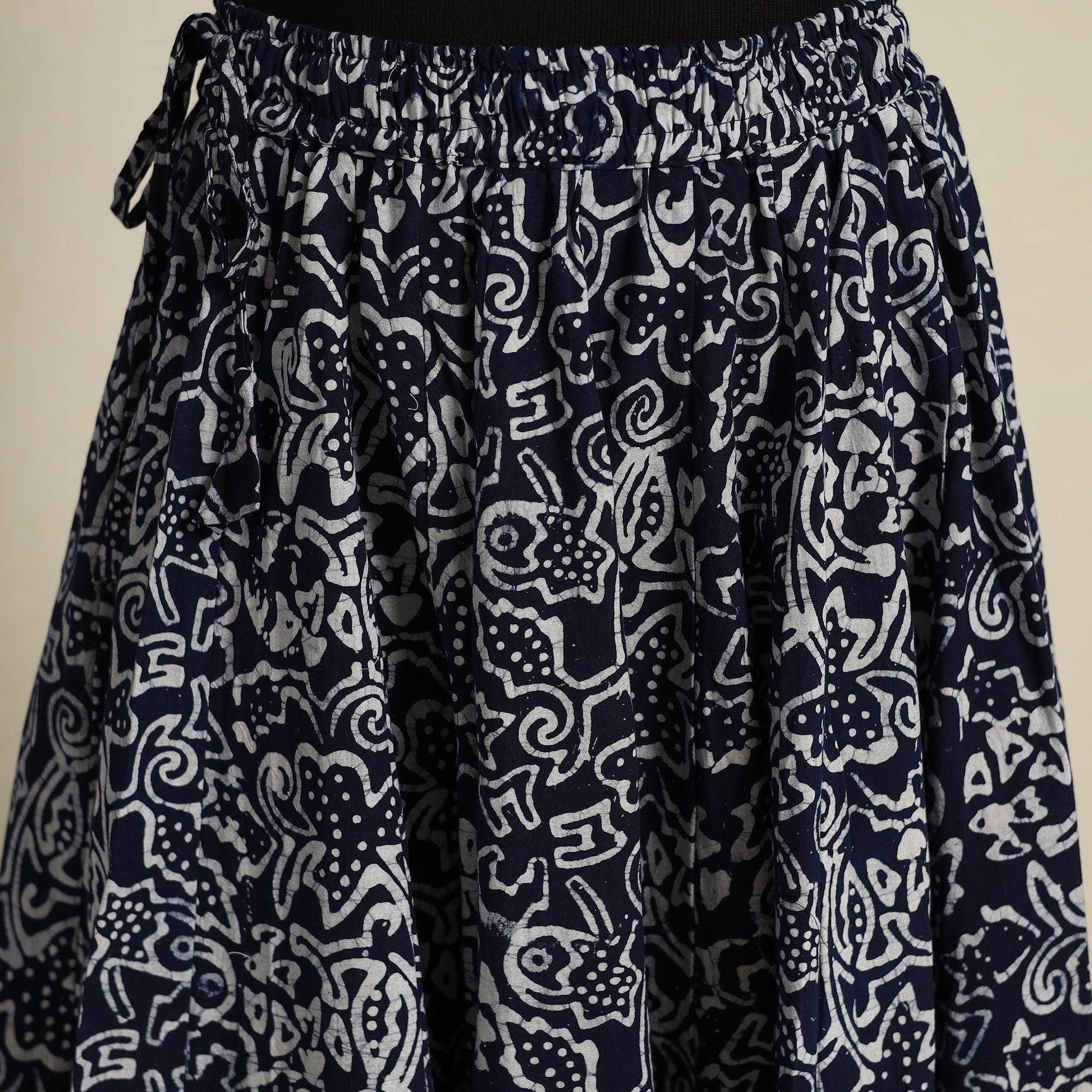 Blue - 24 Kali Patchwork Batik Print Cotton Long Skirt 20
