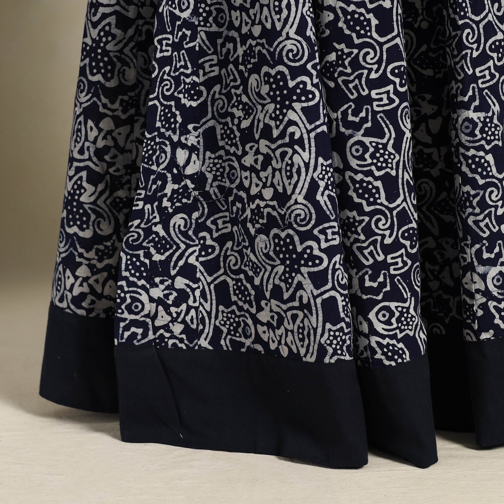 Blue - 24 Kali Patchwork Batik Print Cotton Long Skirt 20