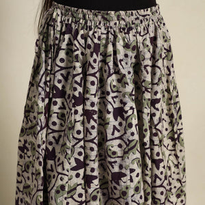 Beige - 24 Kali Patchwork Batik Print Cotton Long Skirt 22