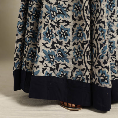 Blue - 24 Kali Patchwork Batik Print Cotton Long Skirt 23
