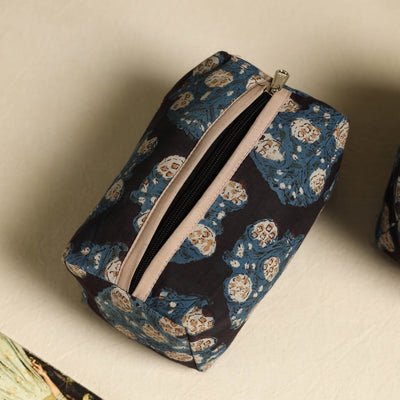 Black - Handmade Cotton Toiletry Bags (Set of 3) 15