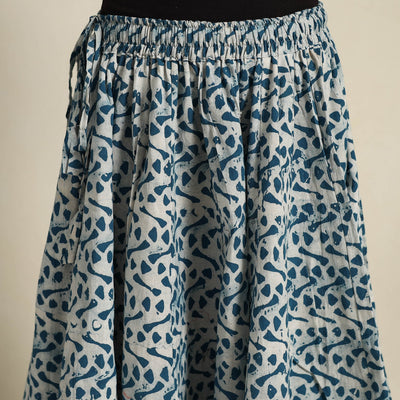 Blue - 24 Kali Patchwork Batik Print Cotton Long Skirt 28