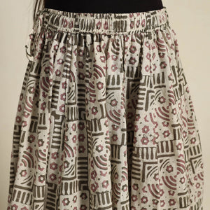 Beige - 24 Kali Patchwork Batik Print Cotton Long Skirt 29