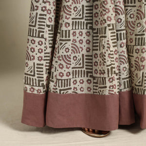 Beige - 24 Kali Patchwork Batik Print Cotton Long Skirt 29