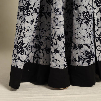 Black - 24 Kali Patchwork Batik Print Cotton Long Skirt 31