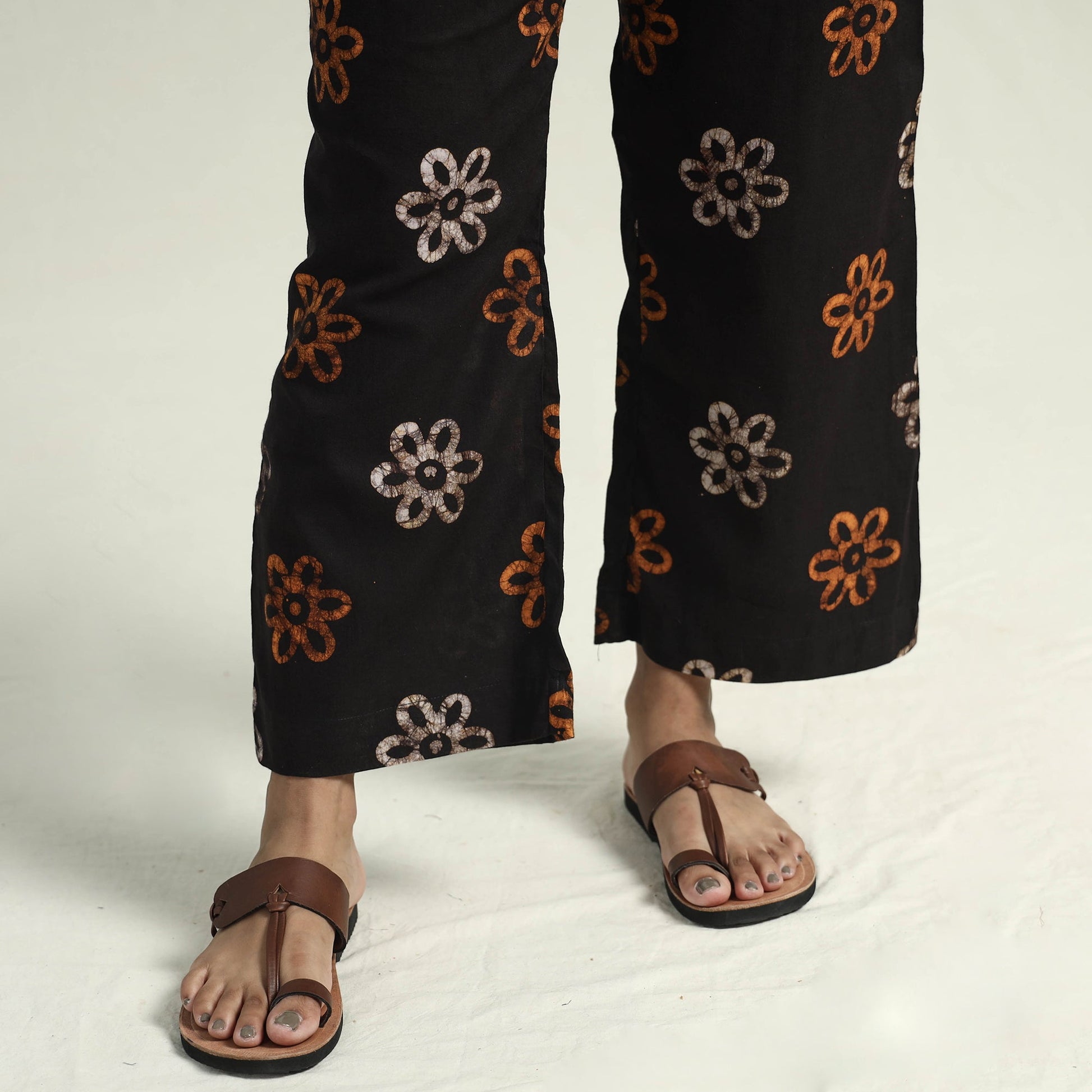 Beige - Cotton Hand Batik Print Kurta Set 12
