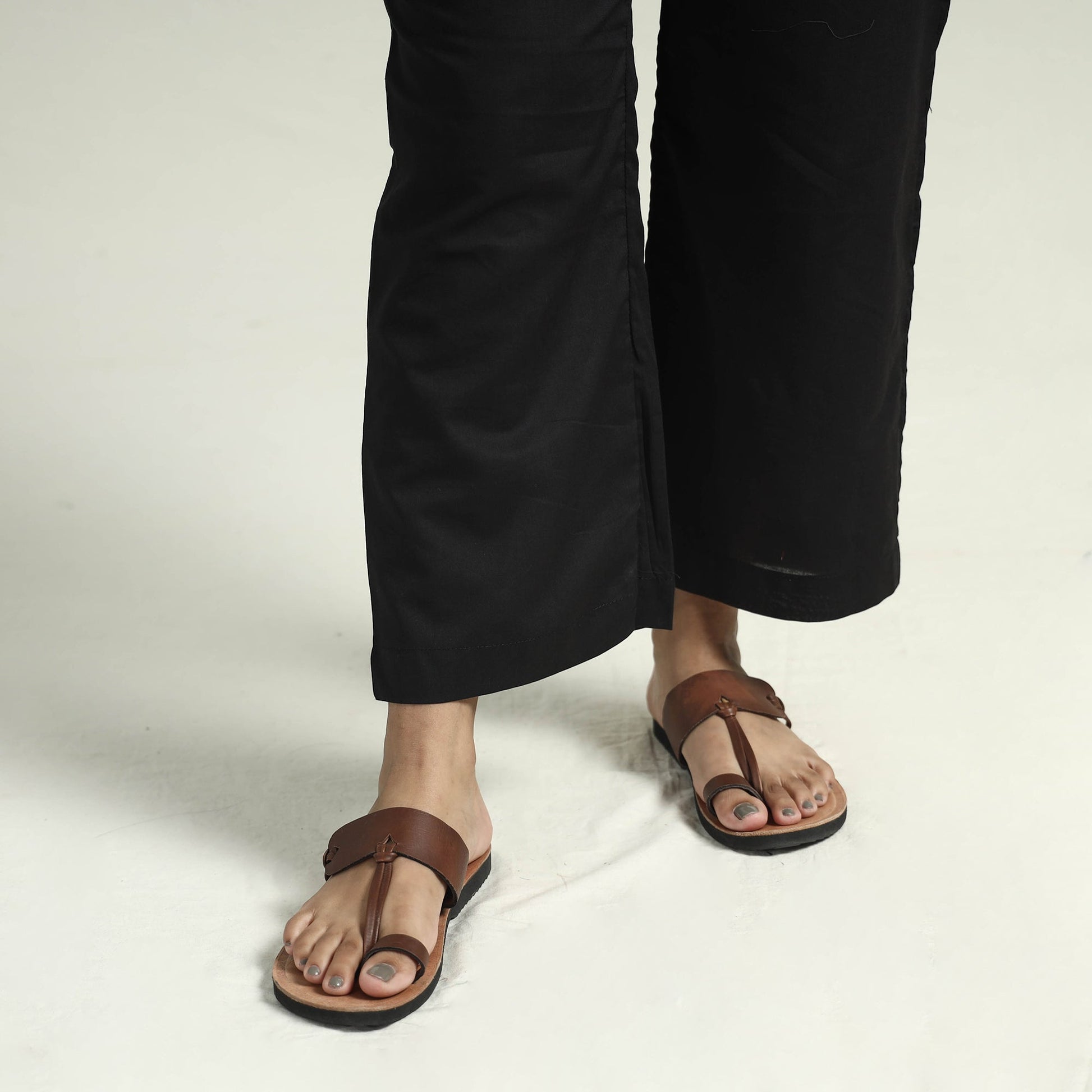 Black - Ajrakh Block Printed Modal Silk Kurta with Palazzo Set