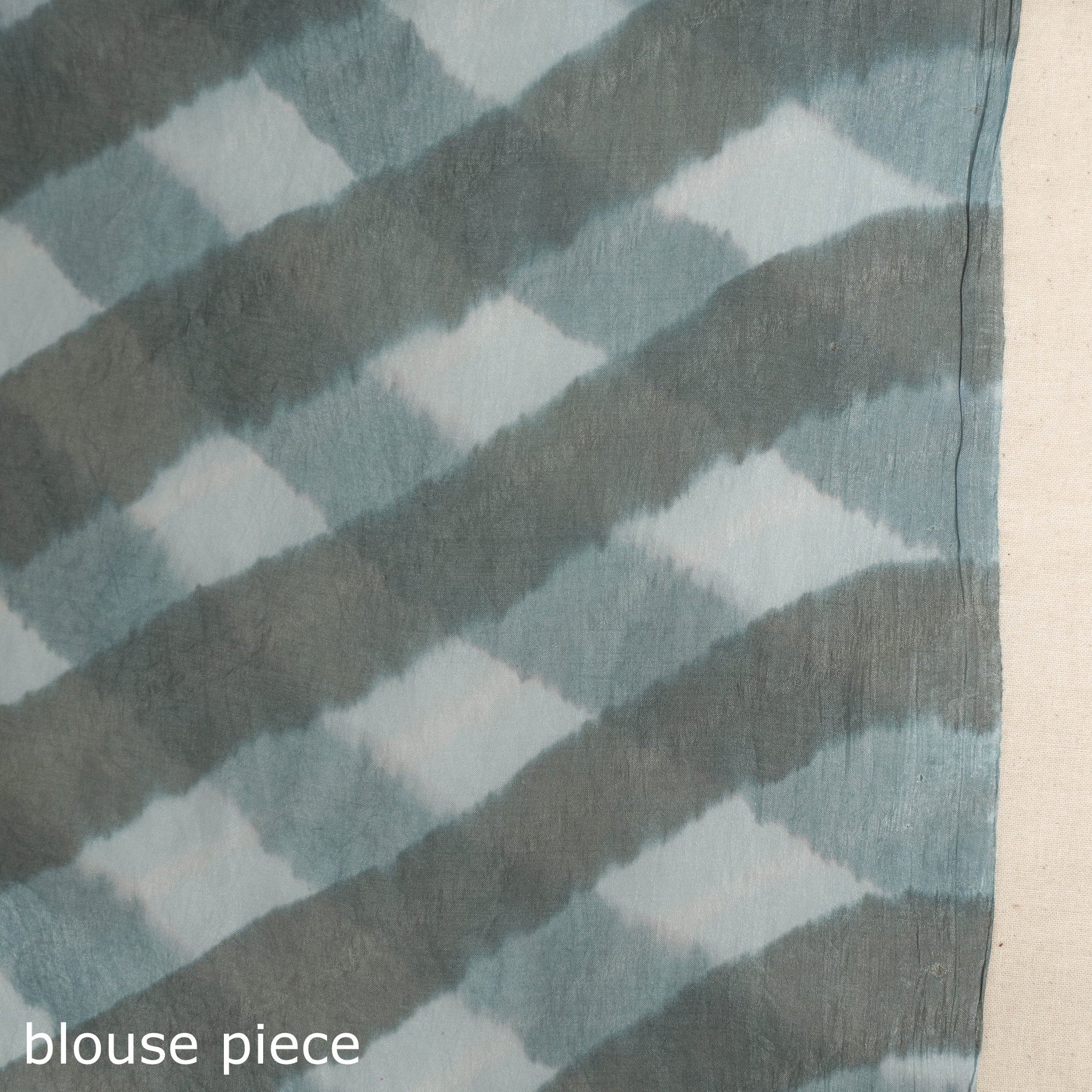 Grey - Leheriya Tie-Dye Mulberry Silk Handloom Saree